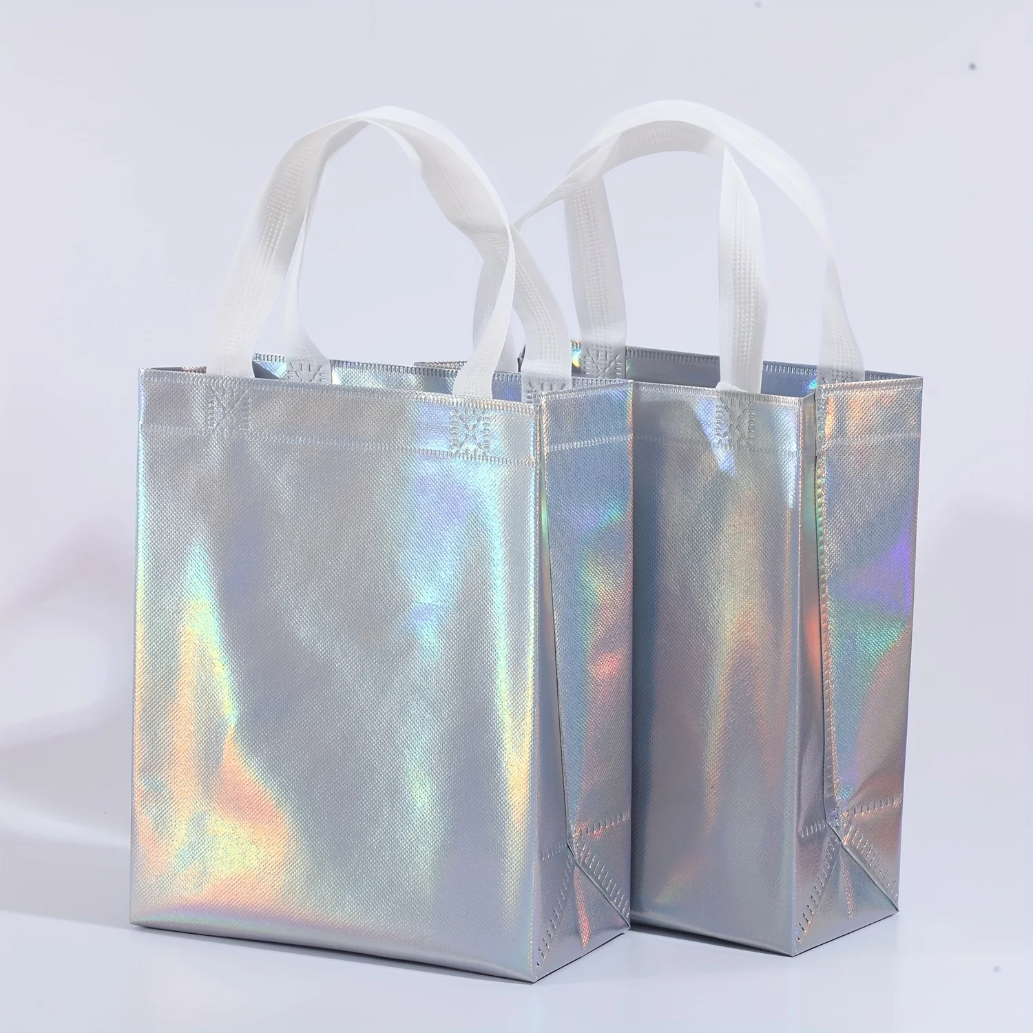 20PCS gorgeous rainbow color gift bags, reusable, eco-friendly party gift bags, birthdays, weddings beautiful gift bags - Image 2