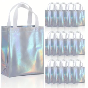 20PCS gorgeous rainbow color gift bags, reusable, eco-friendly party gift bags, birthdays, weddings beautiful gift bags