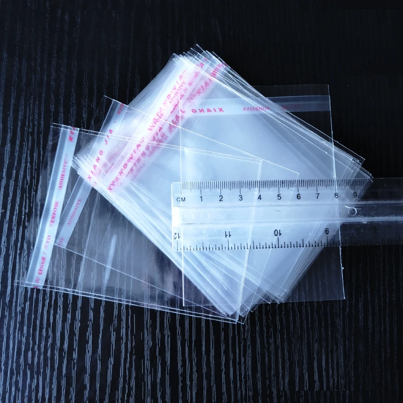 500pcs 8cm Wide Transparent Self Sealing Plastic Bags Opp Food Candy Jewelry Gift Packing Little Pen Bag Home Wedding Decoration - Image 2
